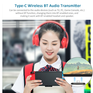 Type-c无线发射器BT 5.0音频适配器，带USB C连接器，用于游戏机/电视/电脑/笔记本电脑/Playstation - Product Image 2