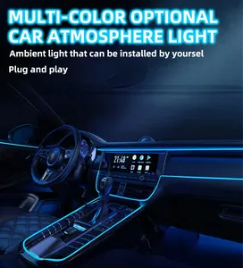 แถบไฟ LED สำหรับตกแต่งภายในรถยนต์ไฟตกแต่งโลโก้ตามต้องการ - Product Image 4