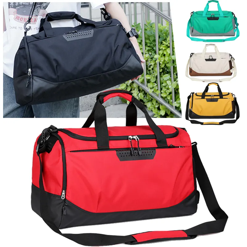 Saco de academia personalizado sem logotipo, feminino para esportes, dança, viagem, nylon duffel, embalagem para academia