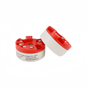 Jingfeng Medición y control Termistor de platino Módulo de temperatura 2 hilos 3 hilos Entrada 4-20mA Transmisor de temperatura - Product Image 6