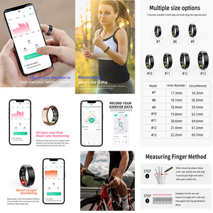 Factory Custom Gold Epoxy Fitness Tracker Schlaf Gesundheit NFC-Chip programmier bar RFID Key Inlay Smart Ring NFC - Product Image 6