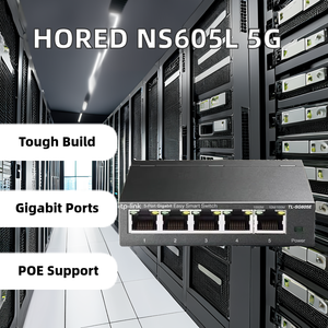 FCC-zertifizierter 100-Mbit/s-SFP-Glasfaser anschluss Desktop-Ethernet-Switch POE-VLAN-QOS-Funktionen-Stapelbare Netzwerk-Connector-Netzwerk-Switches