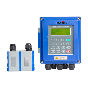 Ultrasonic Water <strong>Flow</strong> Meter <strong>Pulse</strong> <strong>Output</strong> 2 1/2'' in Blue White