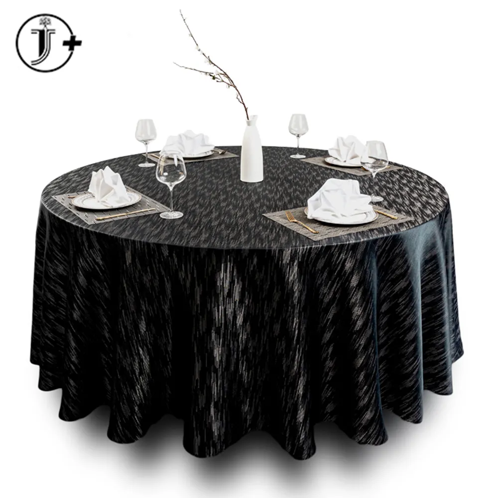Table en satin noir pour banquet, antique, personnalisé, couleur noir, pour banquet, hôtel, mariage, sur mesure