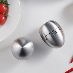 Orologio da cucina per il conto alla rovescia per il conto alla rovescia per la casa creativa orologio per il conteggio degli strumenti di cottura 60 minuti in acciaio inossidabile uovo - Product Image 3