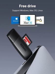 用于SD微型SDHC SDHC SDXC MMC的UGREEN sd卡读卡器USB 3.0 USB C存储卡读卡器OTG卡适配器 - Product Image 5