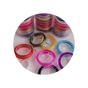 Cuerda elástica multicolor de 8 carretes para hacer joyas, abalorios, pulsera, collar, cadena - Product Image 2