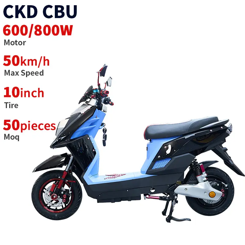CKD CBU 10 인치 성인 오프로드 전기 오토바이 600/800W 40-50 km/h 속도 2 바퀴 경주 전기 스쿠터 오토바이 판매