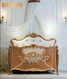 Bàn Tay Gỗ Chạm Khắc Royal Crown Giường Cũi Trẻ Em Màu Vàng Và Nâu - Product Image 3