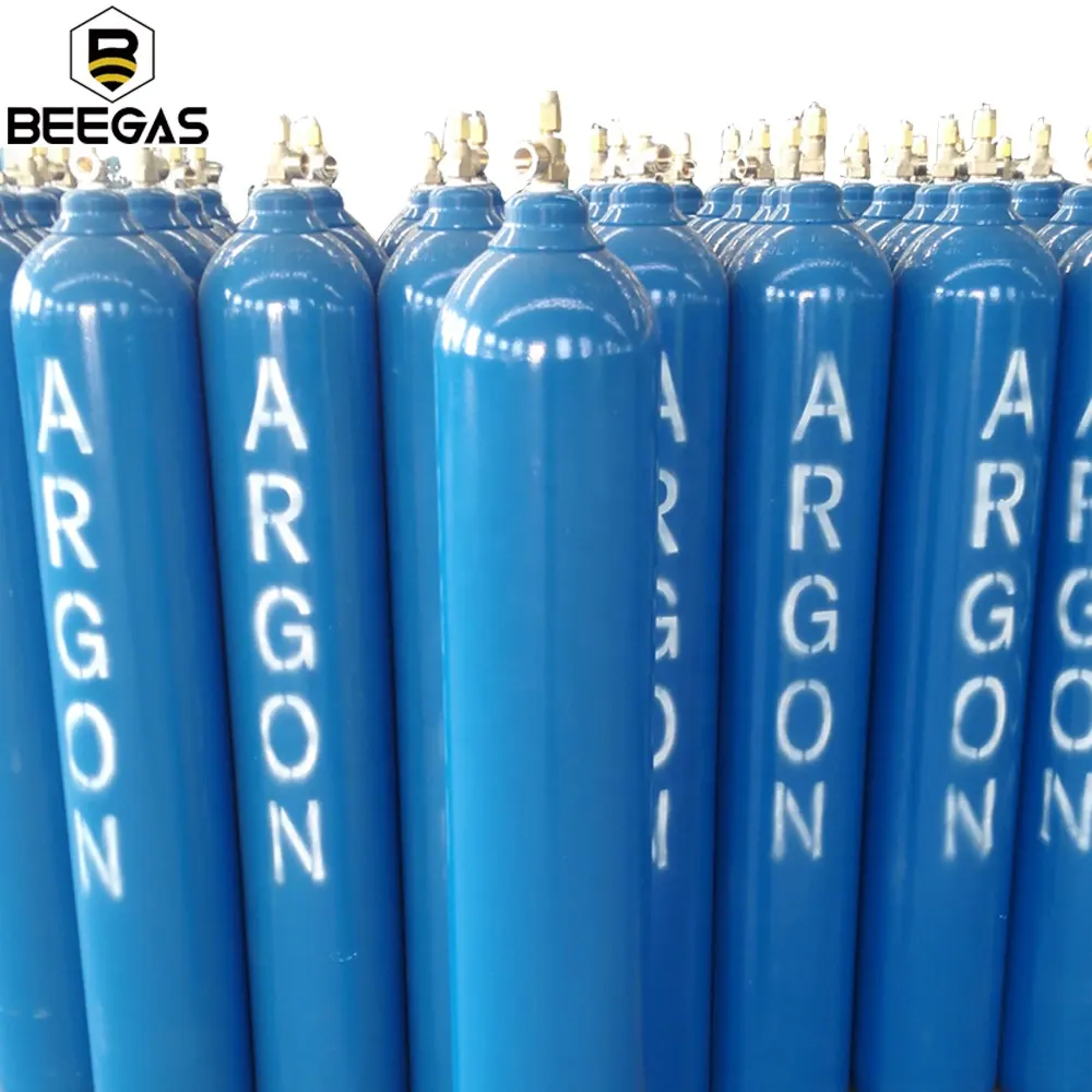 High Pressure 40L Argon Gas Cylinder Price High Purity 99.9999% Industrial Use Argon Cylinders For Welding