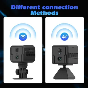 T9G6 3000mAh Mini <strong>Camera</strong> with 4G Wireless Connectivity 3MP Night Vision SIM Card Siren Mic CMOS Memory Built-in WiFi Features - Product Image 2