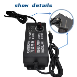 Adjustable 9-24V 3A PC Power <strong>Adapter</strong> <strong>Digital</strong> Display 12W US Speed Control Dimming LED Light Pump Motor 9V 5V <strong>Output</strong> Options - Product Image 6