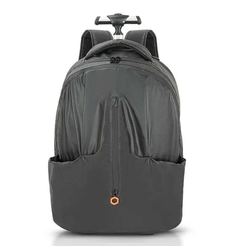 Mochila de viaje de equipaje de mano personalizada con ruedas, mochila rodante, mochila escolar de viaje