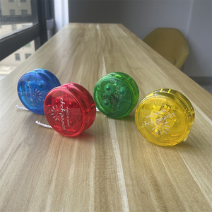 Promotion OEM Customizable Transparent 6.2cm <strong>Yo</strong> <strong>Yo</strong> Led Flashing Light up Classic Toy 47g Plastic Clutch yoyo Ball - Product Image 2