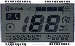 Pantalla Lcd de alta calidad STN, Pantalla Lcd transflectiva de 3 dígitos y 7 segmentos - Product Image 2