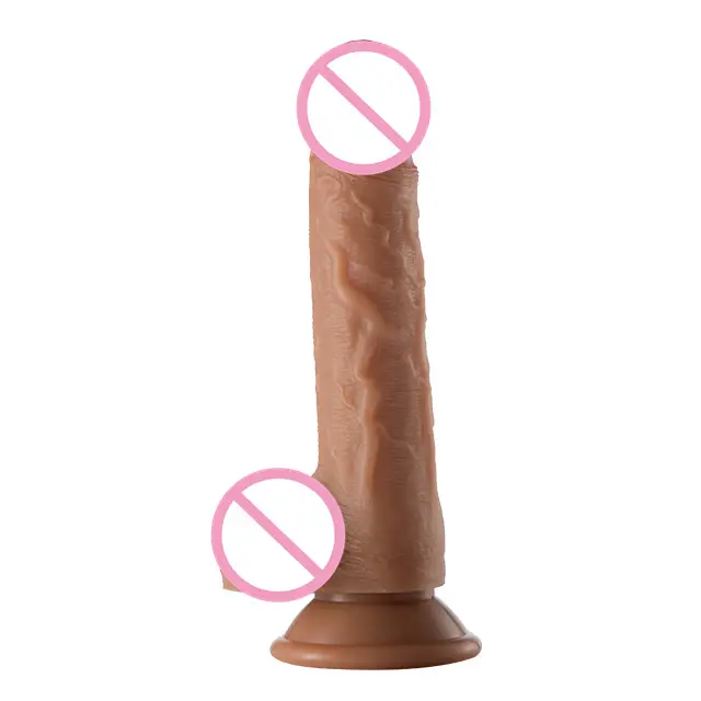 Vibrador de silicone para masturbação masculina, pênis artificial reutilizável com ventosa forte, brinquedo sexual