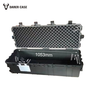 DPC139-2 Eva工具储物盒泡沫盒硬塑料狙击黑色工具储物盒带轮子 - Product Image 2