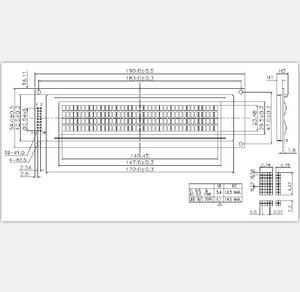 Cob 40x4 carattere 18 Pin 8 Bit parallelo 5.0v modulo Display giallo verde STN schermo LCD 4004 16x2 pannello - Product Image 2
