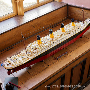 9090 מחשבים ענק גדול 135 ס "מ pvc titanic ספינה מודל מאוד טכני עתיק שיוט סירה הבניין בלוקים קושי moc - Product Image 3