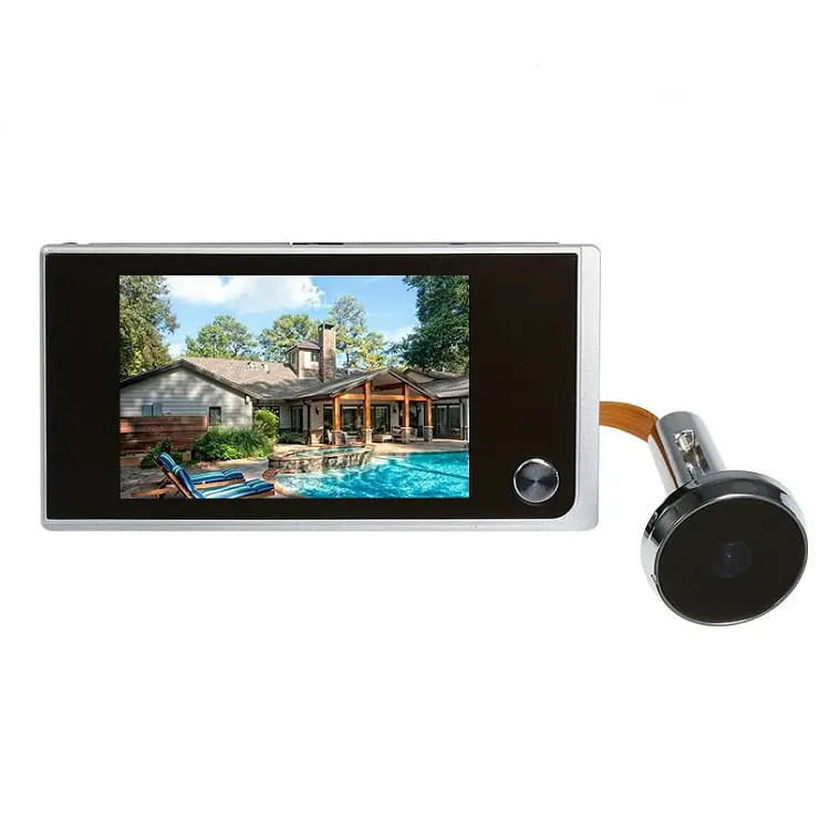 3.5 इंच स्क्रीन इलेक्ट्रॉनिक स्मार्ट डिजिटल डोरबेल कैमरा पीपहोल डोर व्यूअर