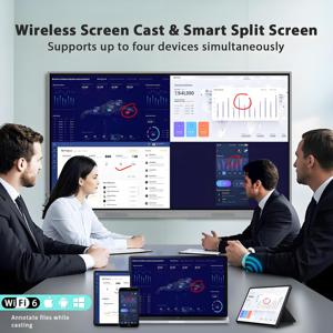 ODM 4K <span class=keywords><strong>Android</strong></span> OPS interaktif papan tulis pintar 40-sentuh kamera 48MP 55/66/75/85/86/98 inci layar sentuh - Product Image 5