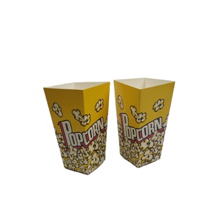 批发便宜的一次性爆米花盒包装时尚定制印刷纸爆米花盒 - Product Image 5