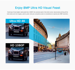 4K 8MP NVR กล้องตรวจจับยานพาหนะของมนุษย์สมาร์ทไฟคู่ CMOS กล้องเครือข่ายกล้อง IP กลางแจ้ง POE - Product Image 6