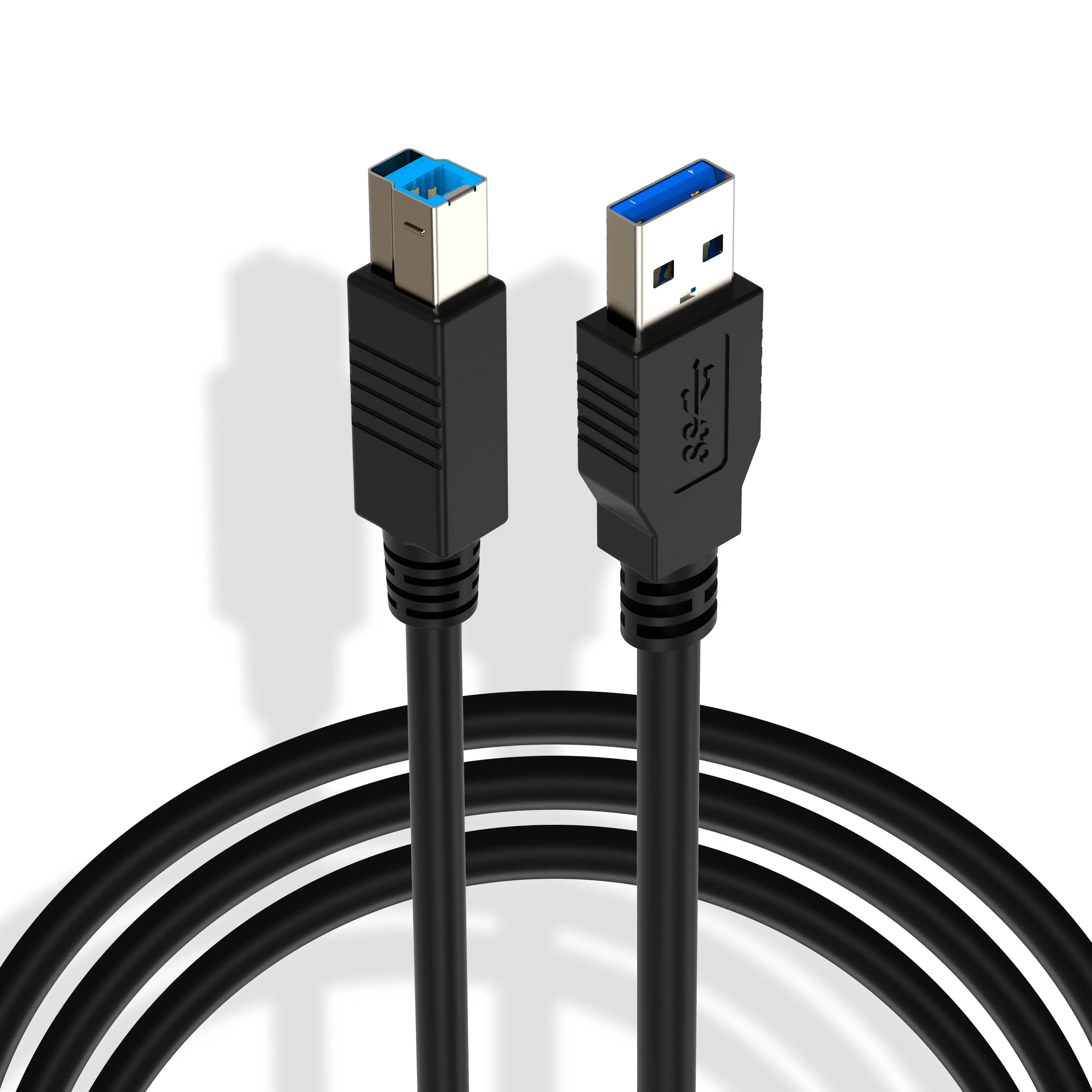 สายเคเบิลแบบพิมพ์3.0แบบ USB ตัวเมียไปยังประเภท B สายต่อสำหรับเครื่องพิมพ์คอมพิวเตอร์อุปกรณ์เสริม