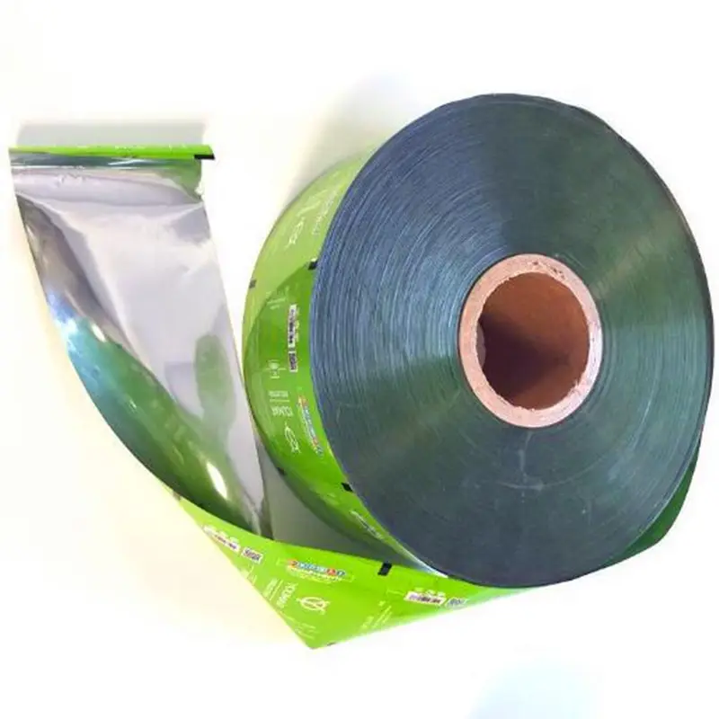 Reciclable personalizado BOPP impresión laminación bolsita aluminio embalaje plástico alimentos PE película embalaje rollo