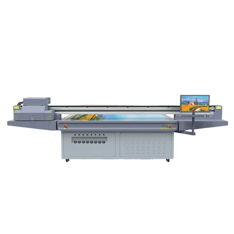 YC2513L 3d mesin cetak flatbed printer led uv mesin printer akrilik