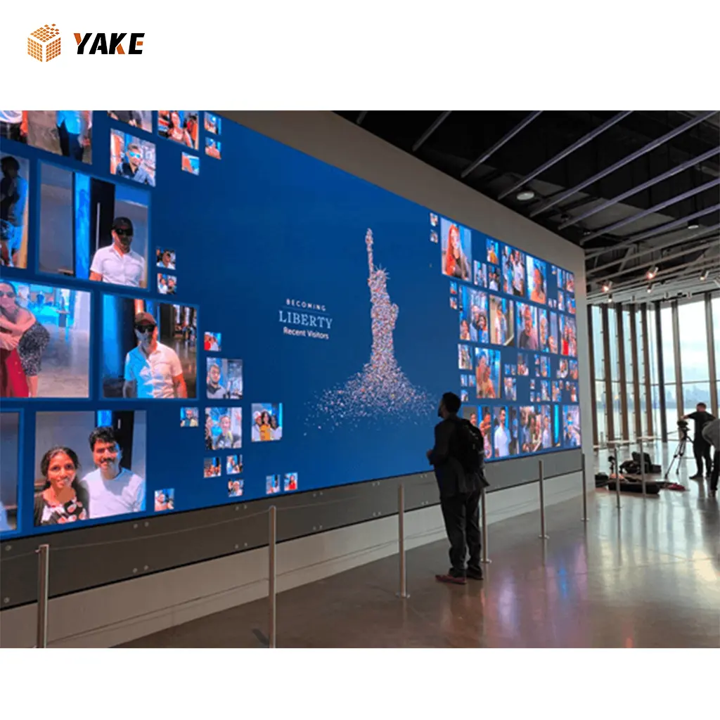 Yake-pantalla LED grande de vídeo 4K 1080P para interiores, paneles de visualización de pared para exposición, P2.6, P2.976, a todo Color