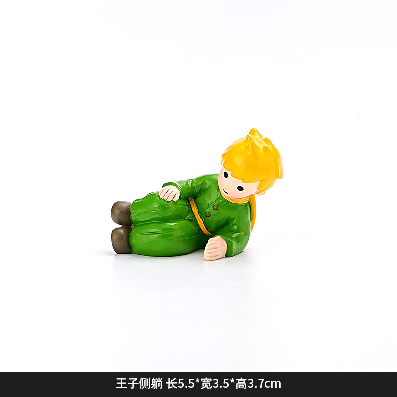 DY2260K Prince Reclining Preserved Flower Figurine