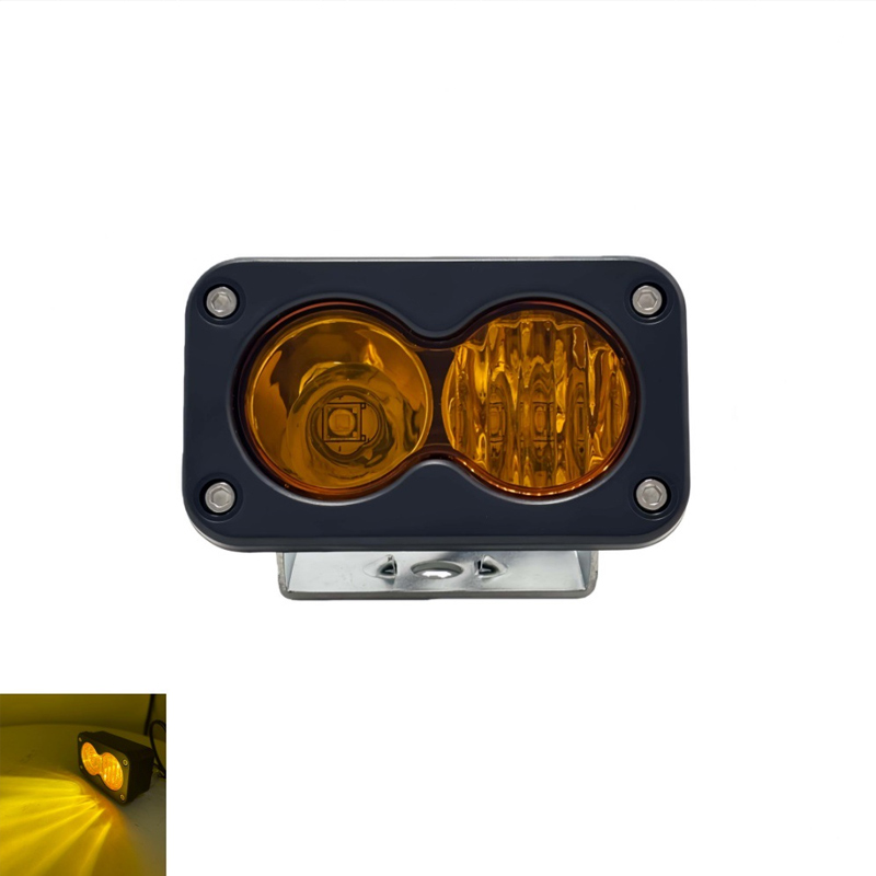 ไฟส่องสว่าง LED สำหรับงาน พร้อมปลั๊ก 3 ขา สีเหลืองอำพัน