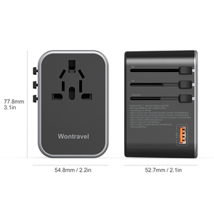 Wontravel nuova tecnologia GaN 65W PD Super veloce carica PPS tipo C uscita adattatore da parete universale da viaggio - Product Image 6