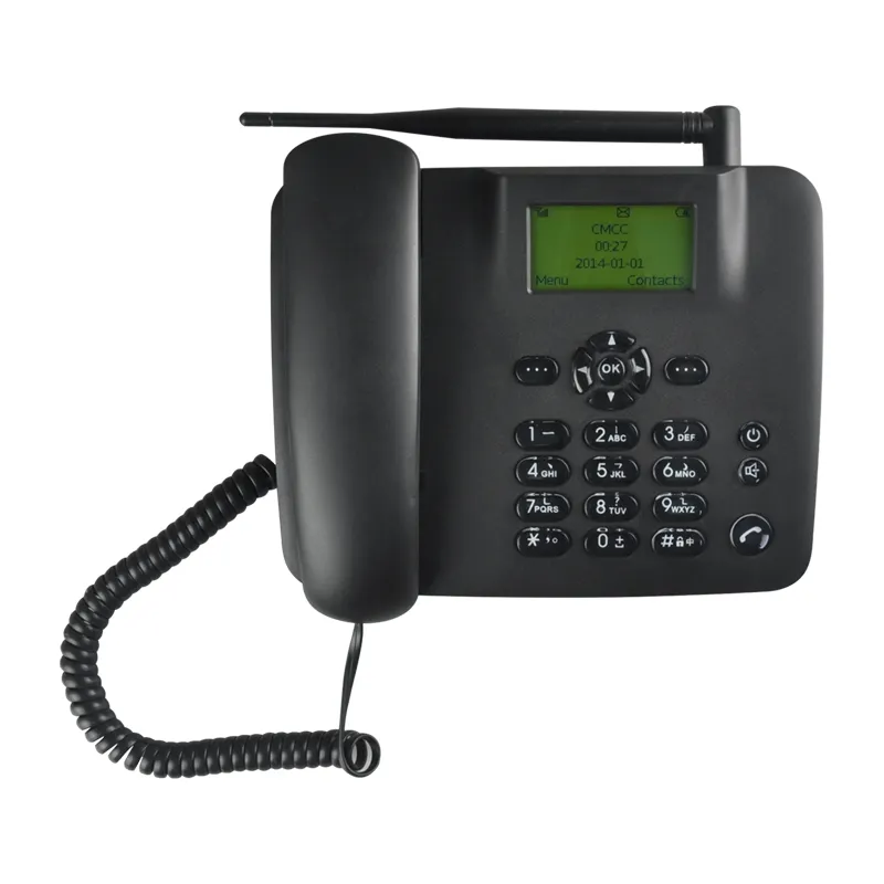 Telefone de mesa 2G GSM F317/F316 Telefone de mesa para casa/escritório 1 cartão SIM com rádio FM