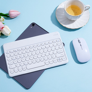 New Color Round 2.4g Wireless Silent Keyboard and Mouse Three <strong>Systems</strong> Universal BT Keyboard and Mouse Combo - Product Image 1
