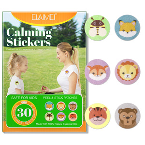 ELAIMEI çocuklar için güvenli kontrol duygular uzun ömürlü sakin şeritler sticker, sakin duyusal sakinleştirici çıkartmalar, çocuklar için sakin aşağı yamalar - Product Image 4
