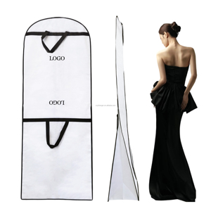 Chất lượng cao Bridal bụi che cho dài Wedding Gown xách tay có thể gập lại phù hợp với túi may mặc dây kéo đóng cửa biểu tượng tùy chỉnh - Product Image 6