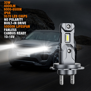 30W 4000LM <strong>E</strong>-<strong>mark</strong> Certificate 1:1 Design CANBUS H7 Car LED Headlight Bulbs Plug Play Easy Installation <strong>Direct</strong> Original 1:1 - Product Image 4