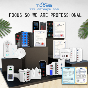 Tooya <strong>U</strong>.<strong>S</strong>. Standard 4 Extension Socket 4 USB WiFi Smart Power Strip with USB Port Support Multiple Cell Phone <strong>Control</strong> - Product Image 3