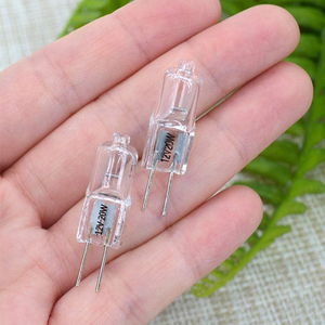 G4 bi-pin bankası 12V 10W 20W halojen kristal ampul JC tip 150 LM sıcak beyaz akkor dolap ışığı ampuller - Product Image 4