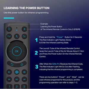 Uzaktan kamera kontrolü G20S PRO BT jiroskop BT5.0 uzaktan ses fonksiyonu hava fare USB alıcısı profesyonel TV kutusu - Product Image 4