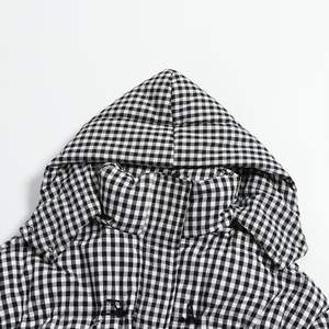 <span class=keywords><strong>Grigio</strong></span> Una Linea di Modello In Cotone Sotto il Ginocchio A Maniche Lunghe In Poliestere Piccolo Controllato <span class=keywords><strong>Cappotto</strong></span> per Le Donne - Product Image 4