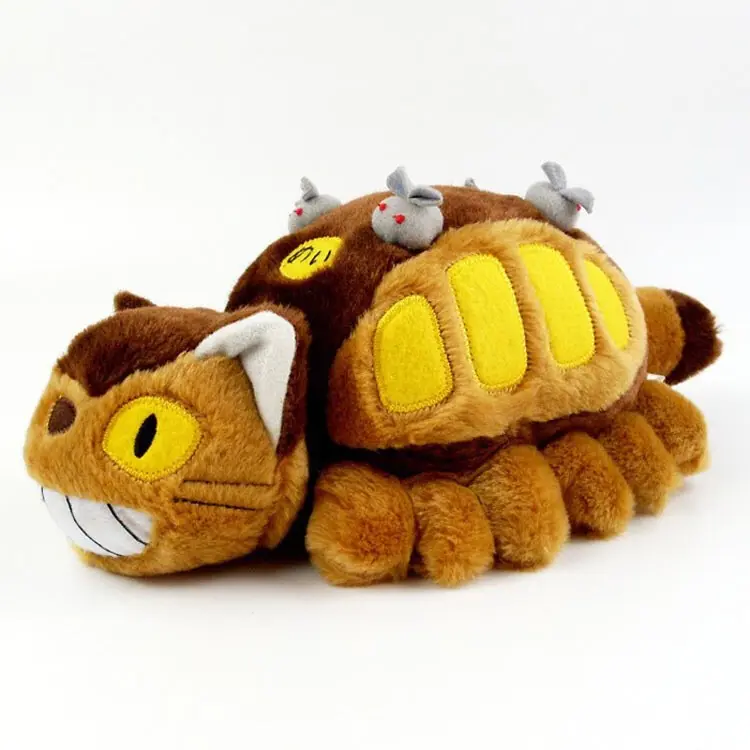 Superventas de dibujos animados y Anime periféricos Spirited Away Cat Bus Doll juguetes de peluche lindo Ragdoll niños Regalo de Cumpleaños niños juguete para dormir