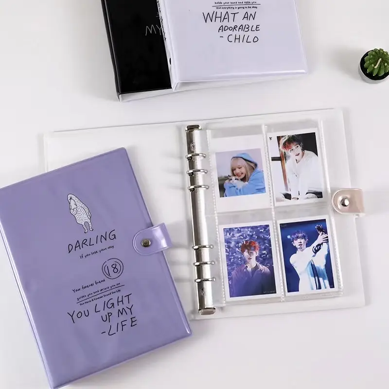 Собственный на заказ Корейский kpop music star collect book, альбом A5 фоторамка kpop fans binder