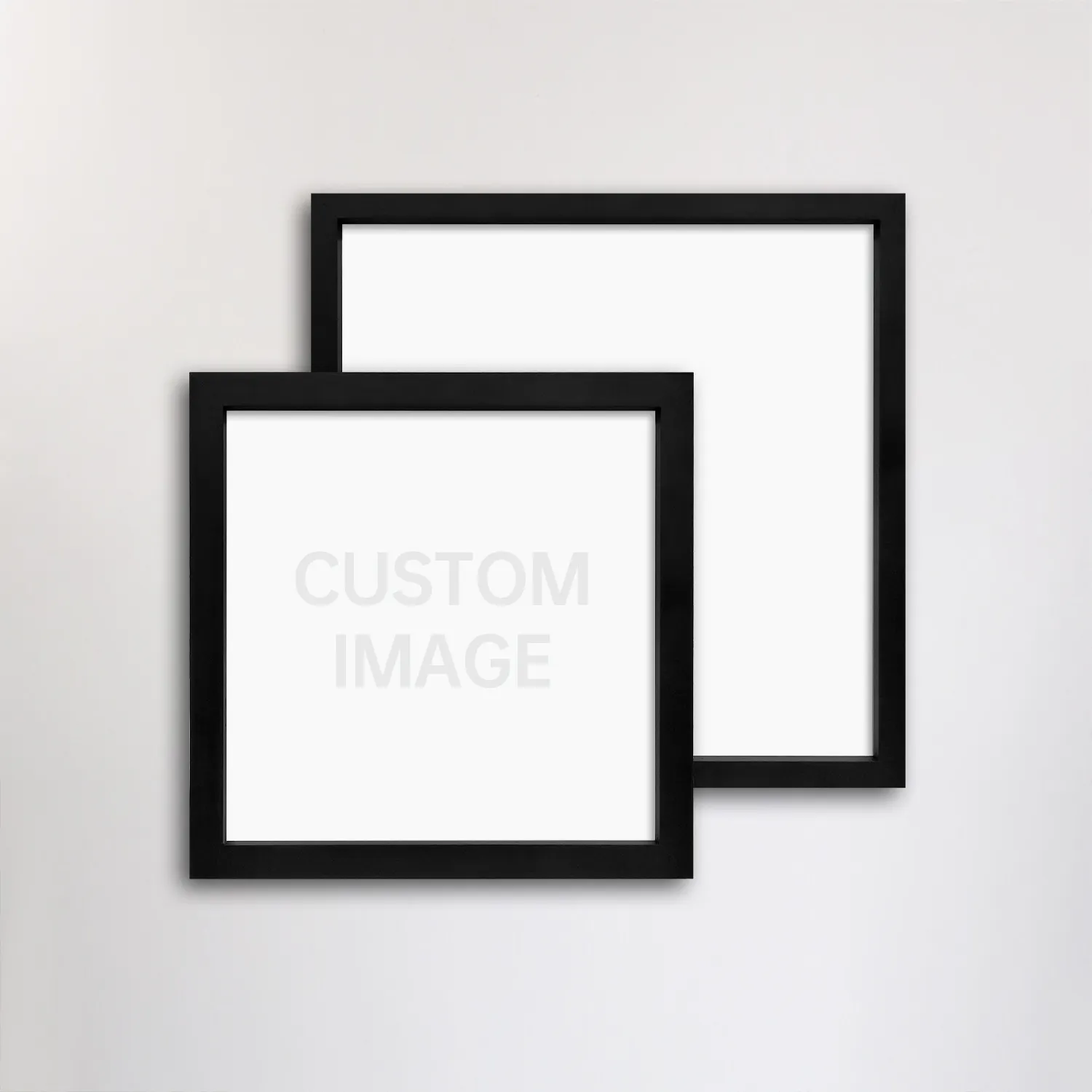 Пользовательская пустая Современная Настенная подвесная квадратная деревянная черная фоторамка персонализированное настенное украшение художественные картинные рамки