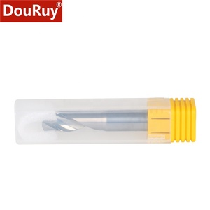 Douruy เครื่องกัด CNC แบบ1ขลุ่ยสำหรับงานตัดอลูมิเนียมใบมีดเดี่ยวแกะสลักแบบไม่เคลือบสีสำหรับงานกัดอลูมิเนียมผู้ผลิต2A - Product Image 5