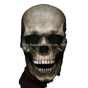 Damai Halloween גולגולגולגולתי ריסוס ראש פתוח בפה מפחיד אימה cosplay cosplay גולגולגולת הפנים