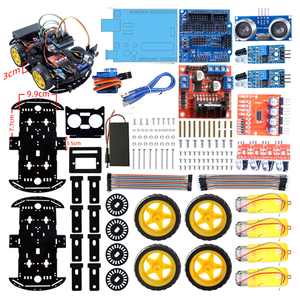Neuer Vermeidung verfolgungs motor Smart Robot Car Chassis Kit Geschwindigkeit geber Batterie kasten 2WD 4WD Ultraschall modul Für R3-Kit - Product Image 6