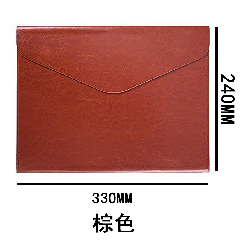Marron (fermeture magnétique brillante) (sans taille)